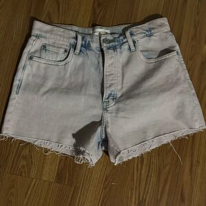 Lucky Brand‎ Mom High Rise Denim Shorts Purple Size 8/29 Classic Grunge Festival